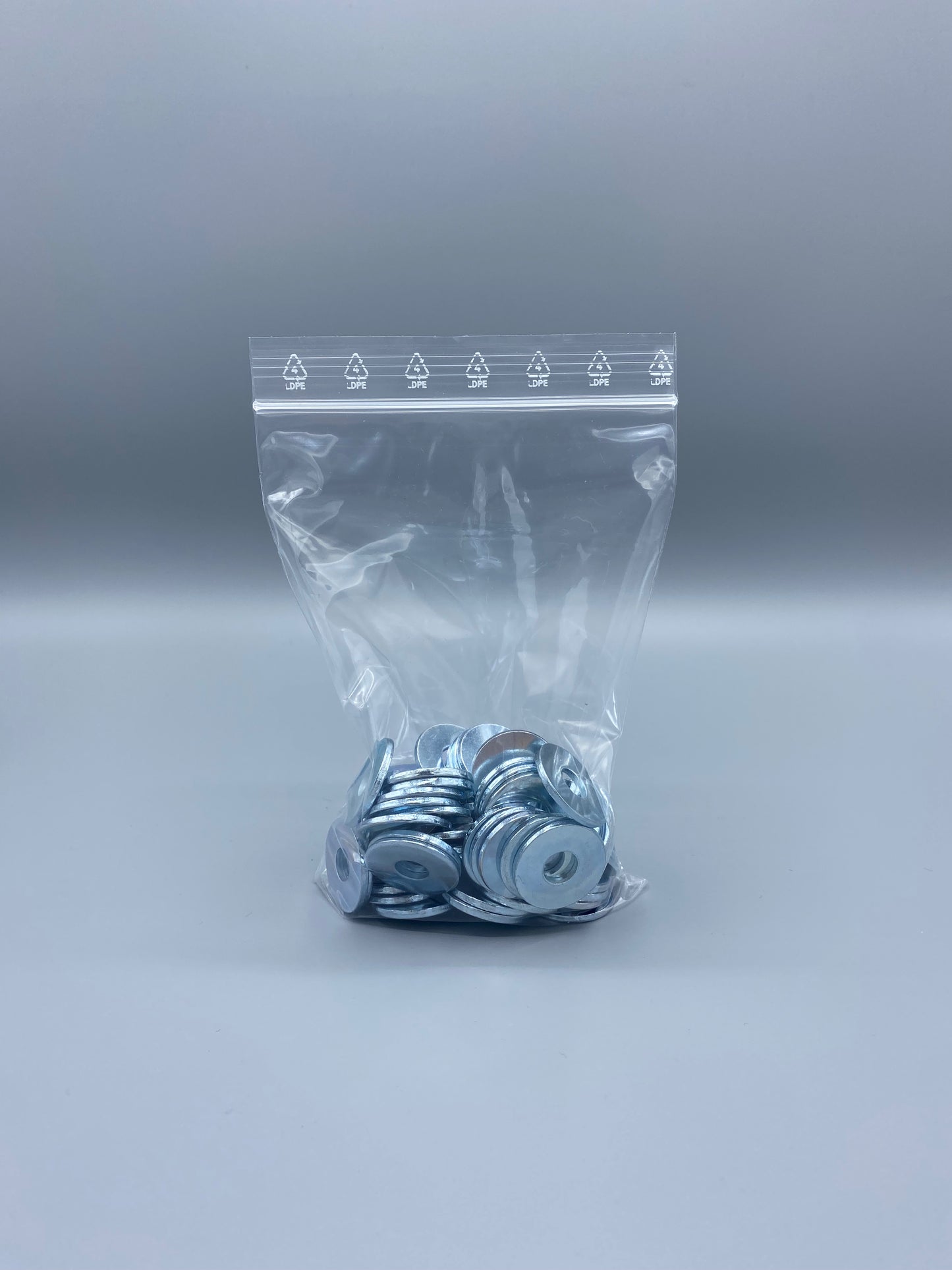 LDPE-Druckverschlussbeutel 50µ transparent