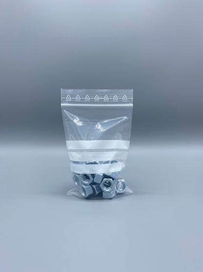 LDPE-Druckverschlussbeutel 90µ Beschriftungsfeld
