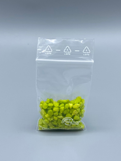 LDPE-Druckverschlussbeutel 50µ recycelt transparent