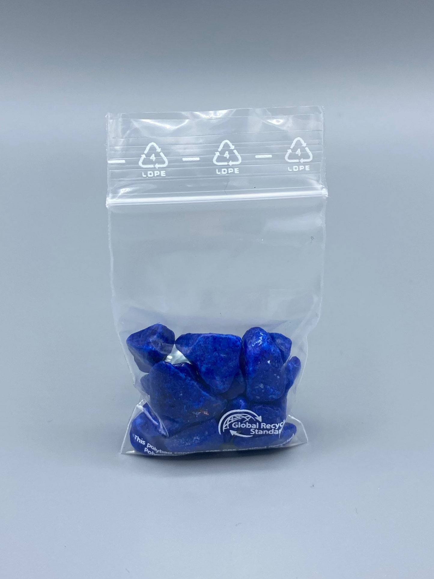 LDPE-Druckverschlussbeutel 50µ recycelt transparent