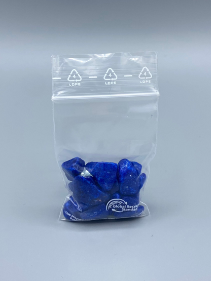 LDPE-Druckverschlussbeutel 50µ recycelt transparent