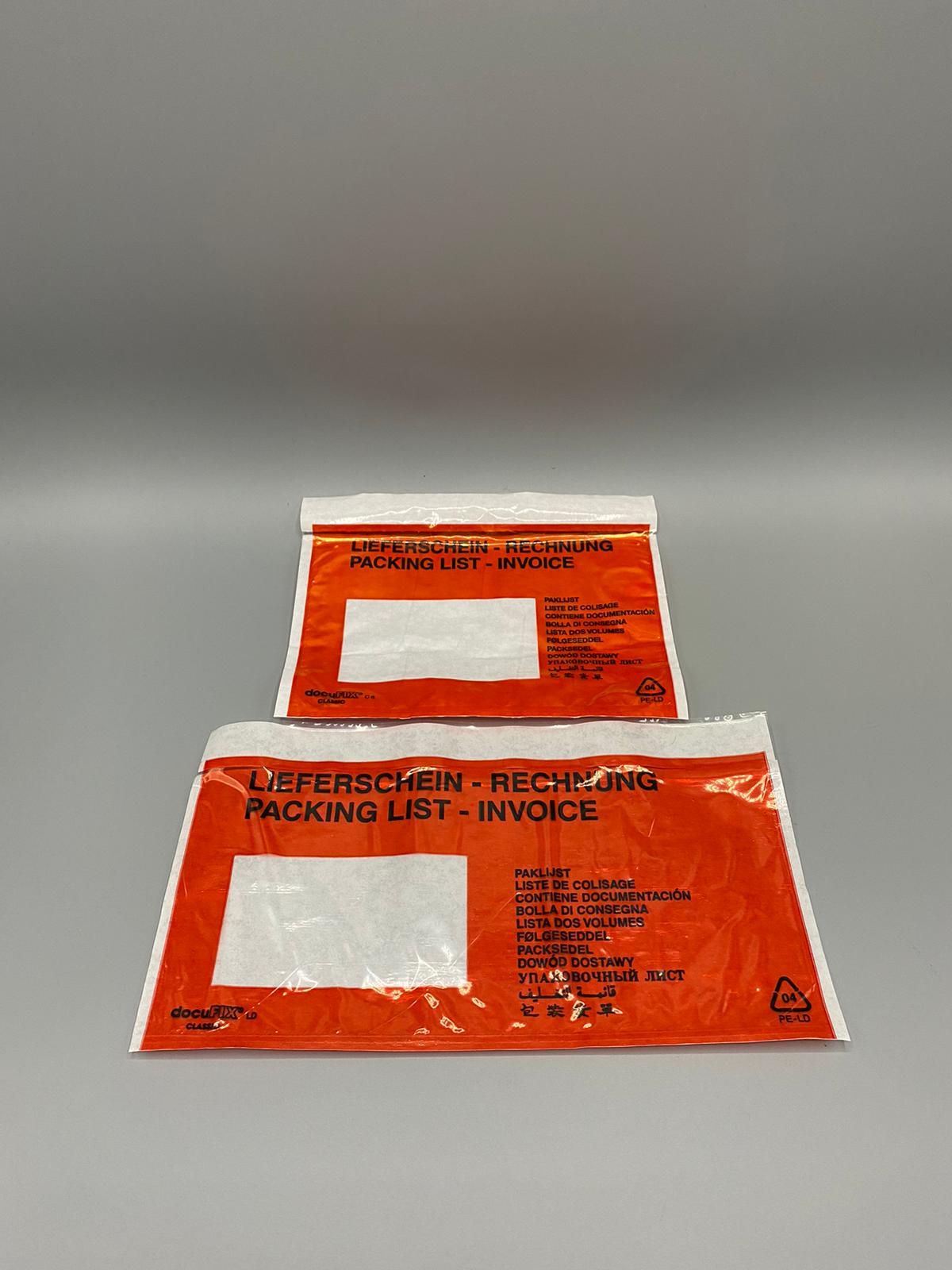 Lieferscheintaschen, Dokumententaschen, Begleitpapierhüllen